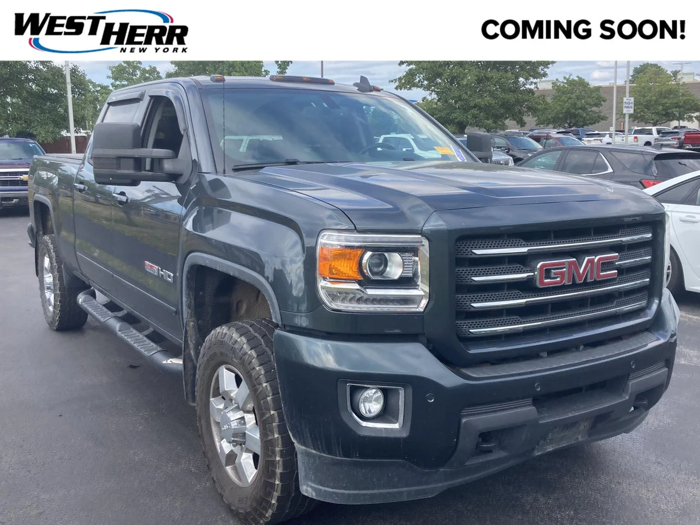 Used 2018 DARK SLATE METALLIC GMC SLT image 1