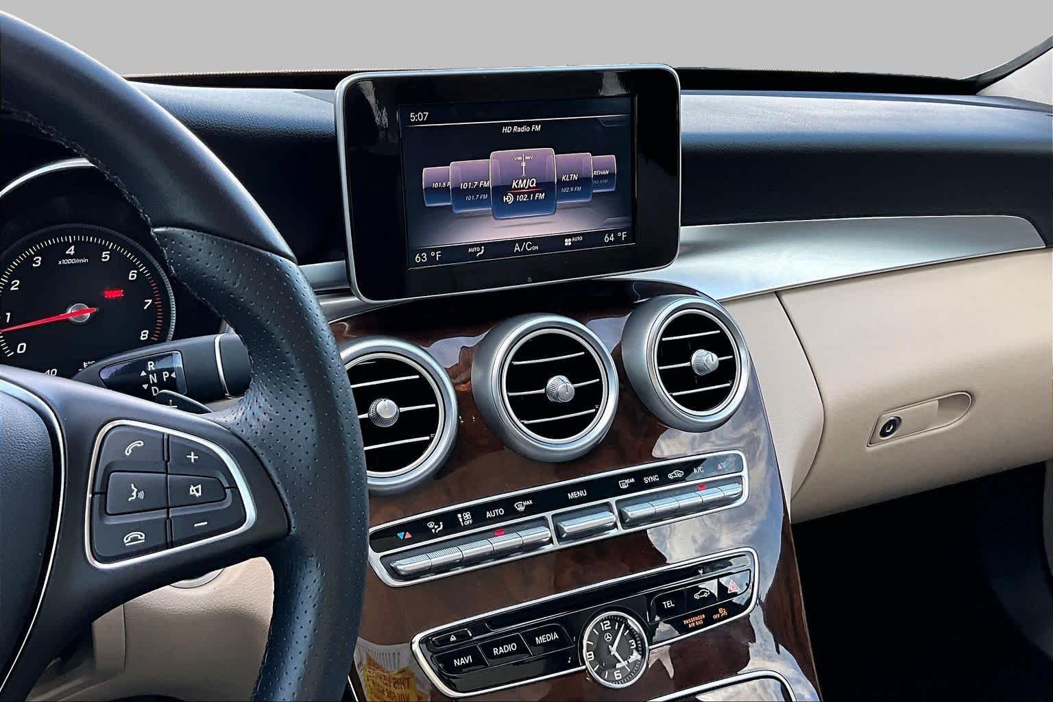 Used 2017 designo Cardinal Red Metallic Mercedes-Benz C 300 image 7