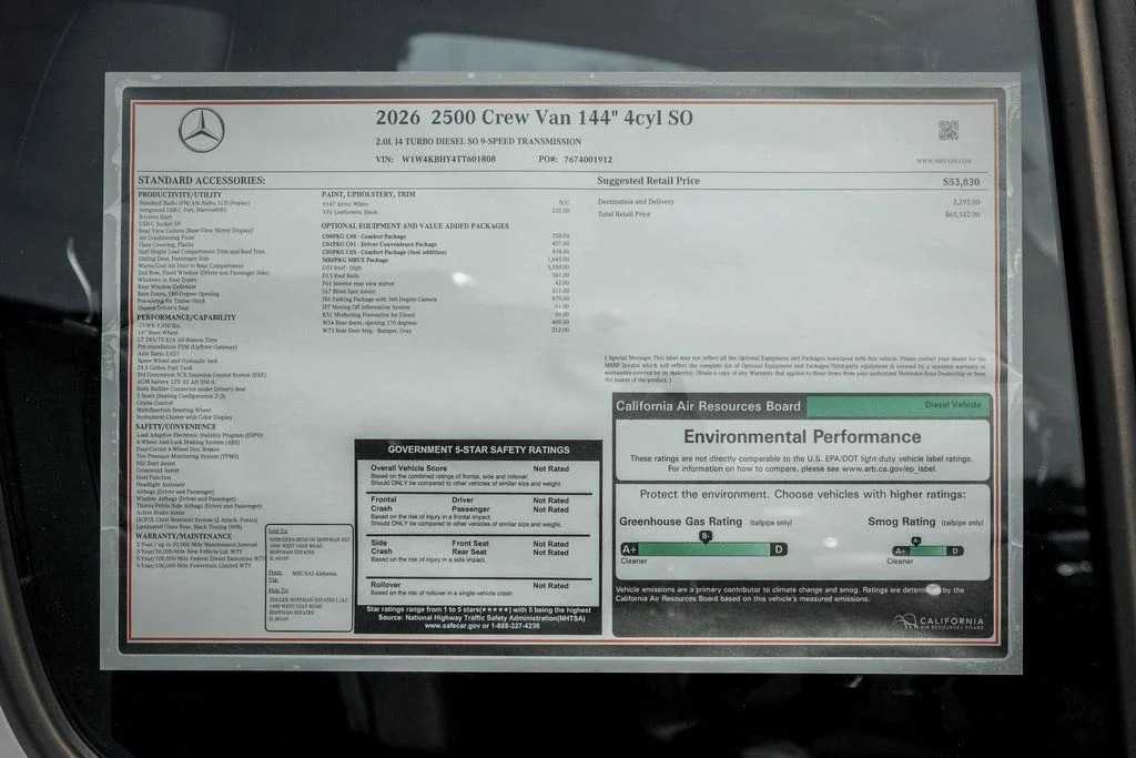 Used 2026 Arctic White Mercedes-Benz Crew 144 WB image 23
