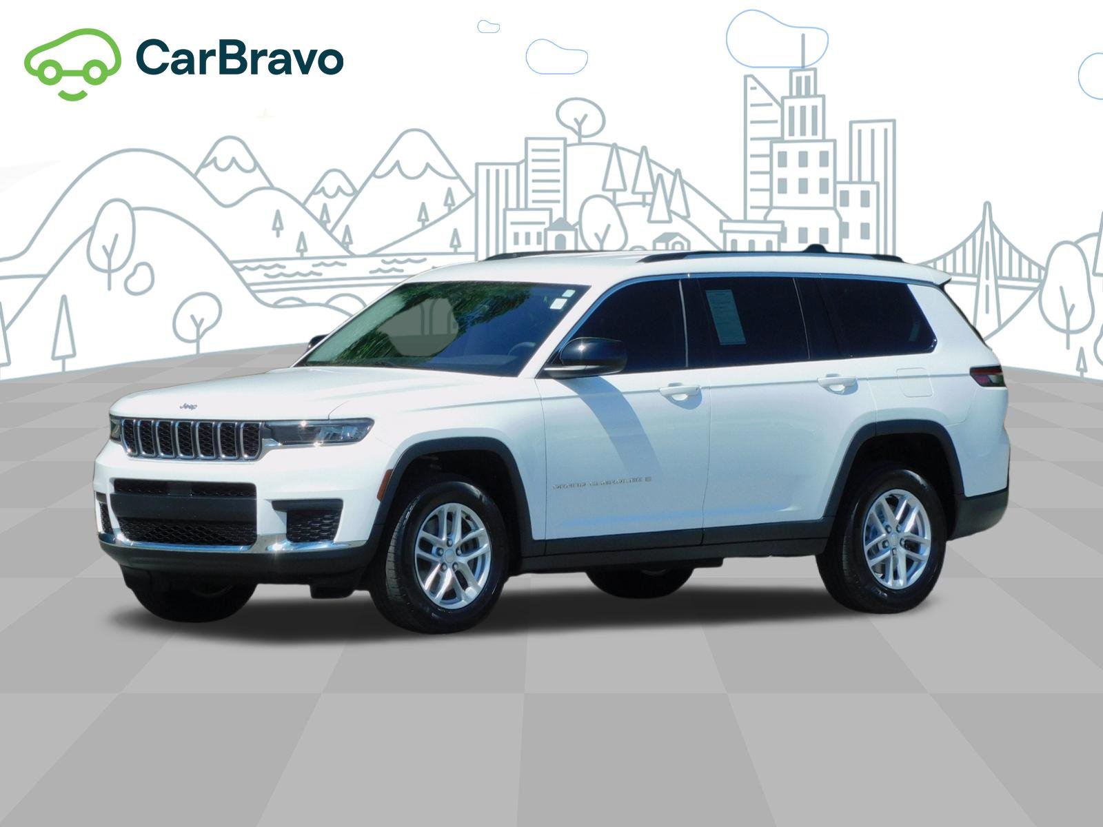 Used 2023 Bright White Clearcoat Jeep Laredo image 31