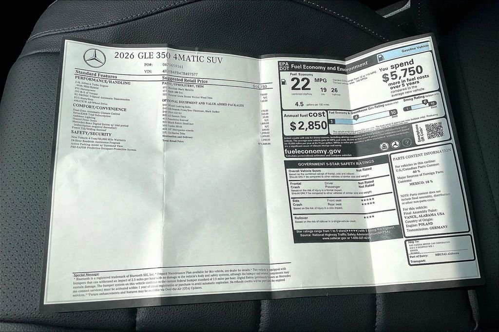 2026 Mercedes-Benz GLE GLE350 - Photo 22