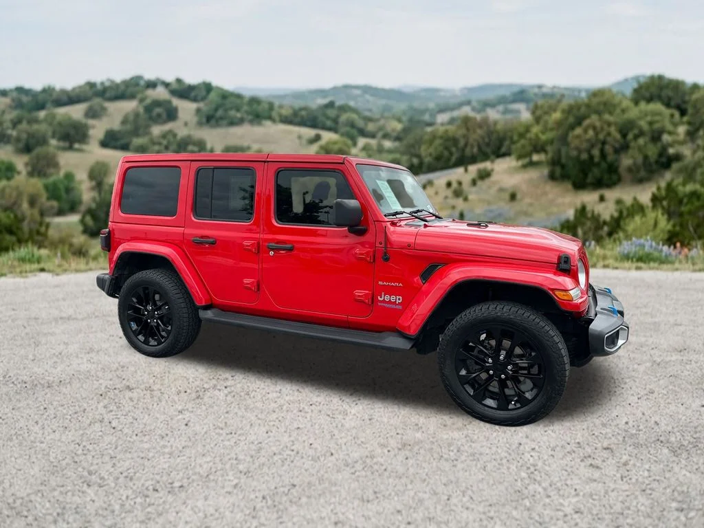 Used 2022 Red Jeep Unlimited Sahara 4xe image 12