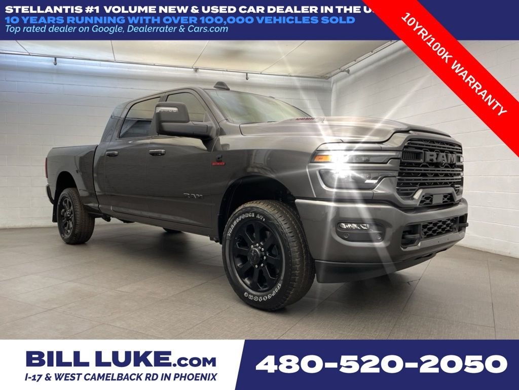 New 2026 Granite Crystal Metallic Clear-Coat Exterior Paint RAM Laramie SRW image 1