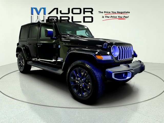 Used 2025 Black Jeep Sahara 4xe image 2