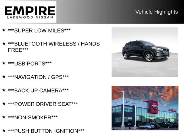 Used 2018 Hyundai Tucson SEL with VIN KM8J33A48JU765901 for sale in Lakewood, CO