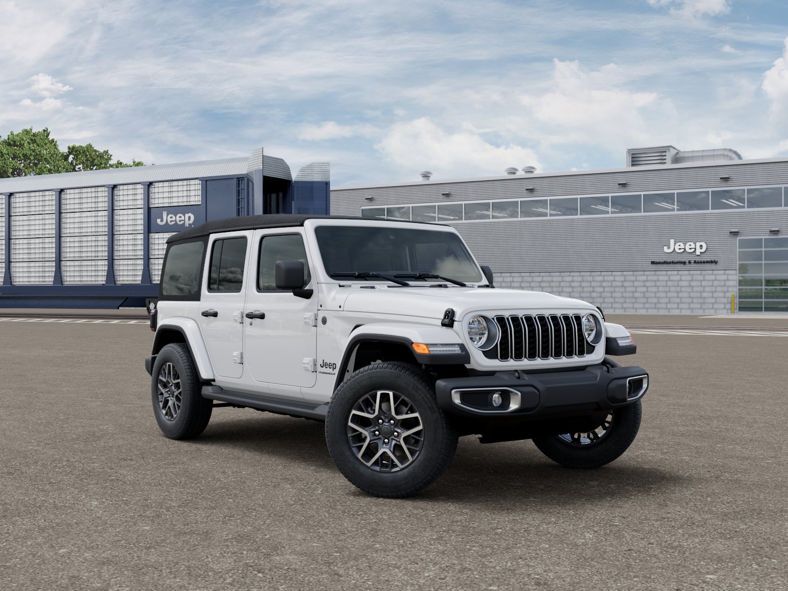 New 2027 Bright White Clearcoat Jeep Sahara image 3
