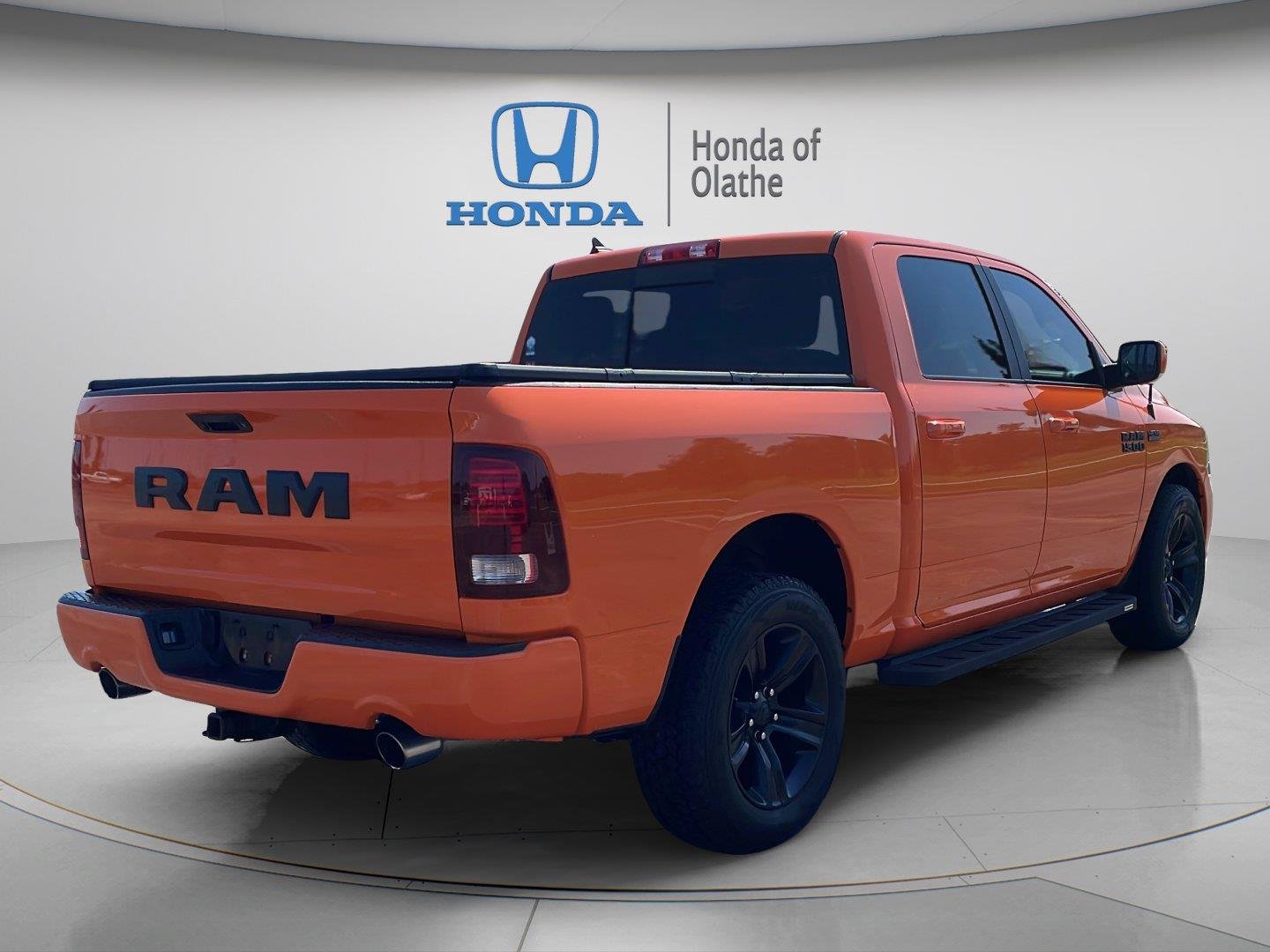 Used 2017 Ignition Orange Clearcoat Ram Sport image 3
