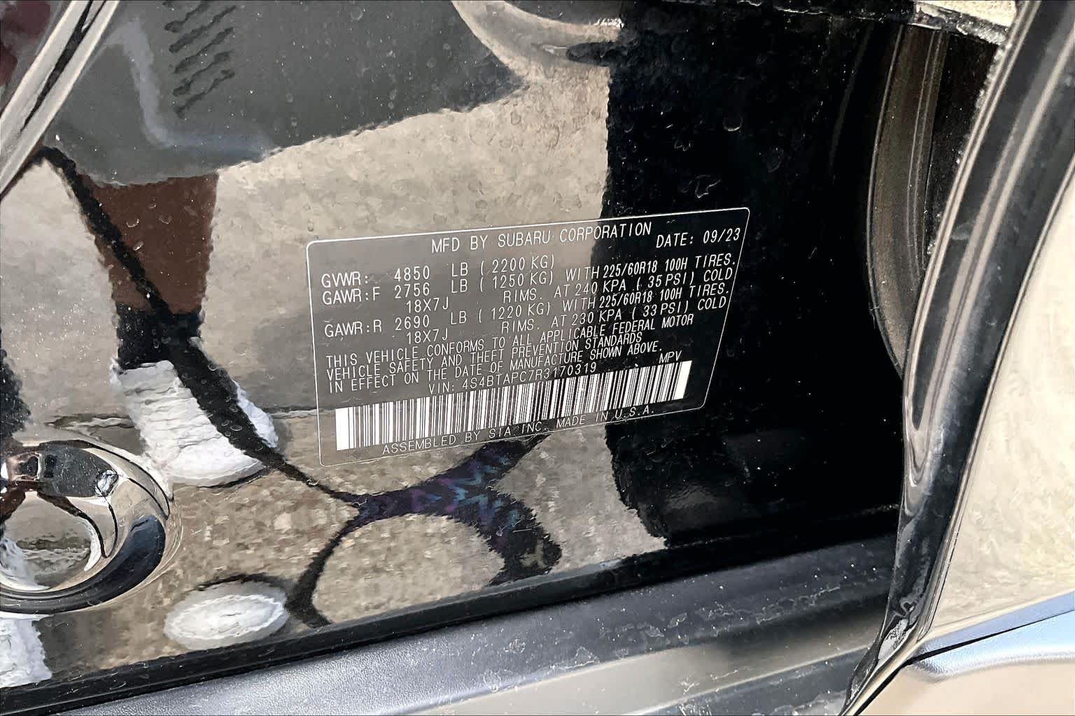 Used 2024 Crystal Black Silica Subaru Touring image 35