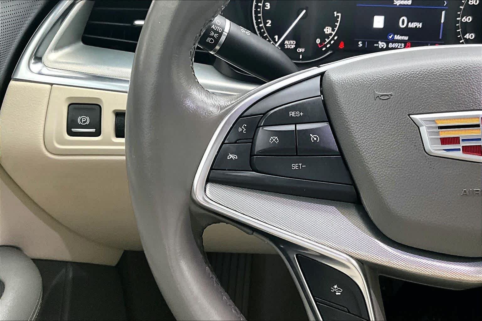 Used 2021 Dark Moon Blue Metallic Cadillac FWD Premium Luxury image 24