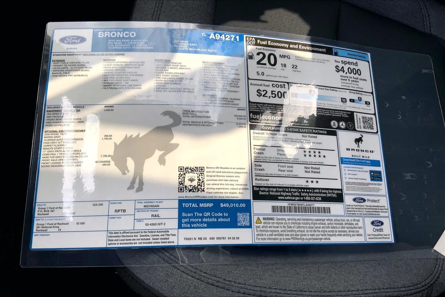 New 2026 Marsh Gray Ford Big Bend® image 19