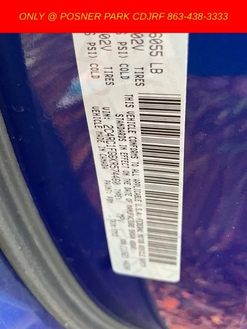 Used 2019 Blue Chrysler Touring Plus image 7
