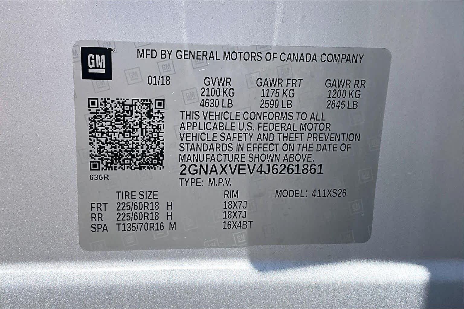 Used 2018 Silver Ice Metallic Chevrolet Premier image 37