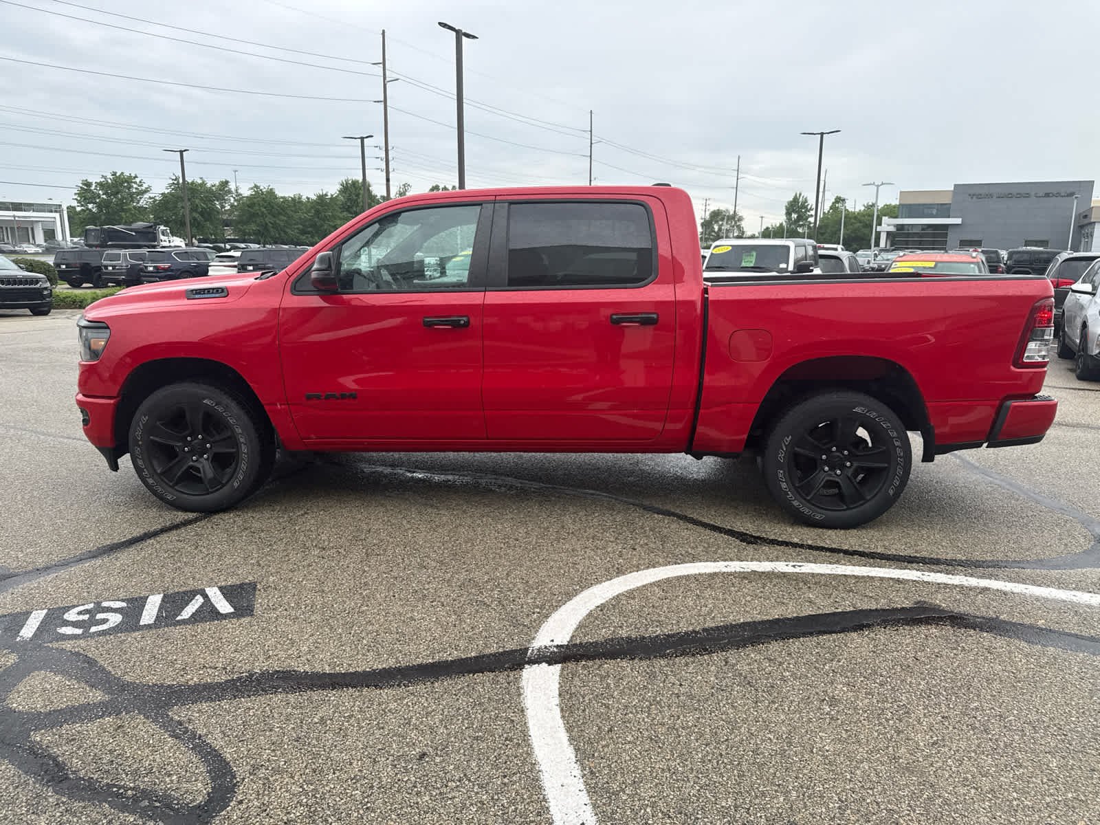 Used 2023 Flame Red Clearcoat Ram Big Horn image 6