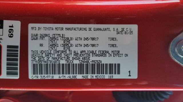 Certified Used 2025 SUPERSONIC RED Toyota  image 23