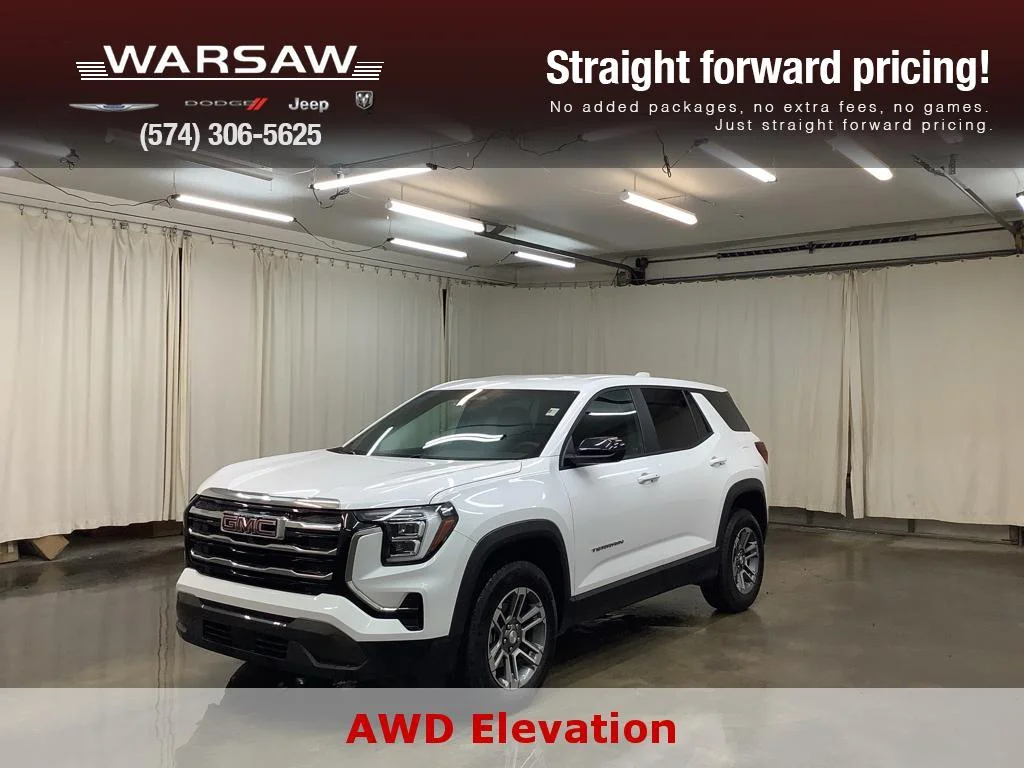 Used 2025 Summit White GMC AWD Elevation image 1