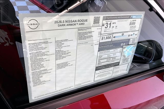 New 2026 Scarlet Ember Tintcoat Nissan Dark Armor image 38