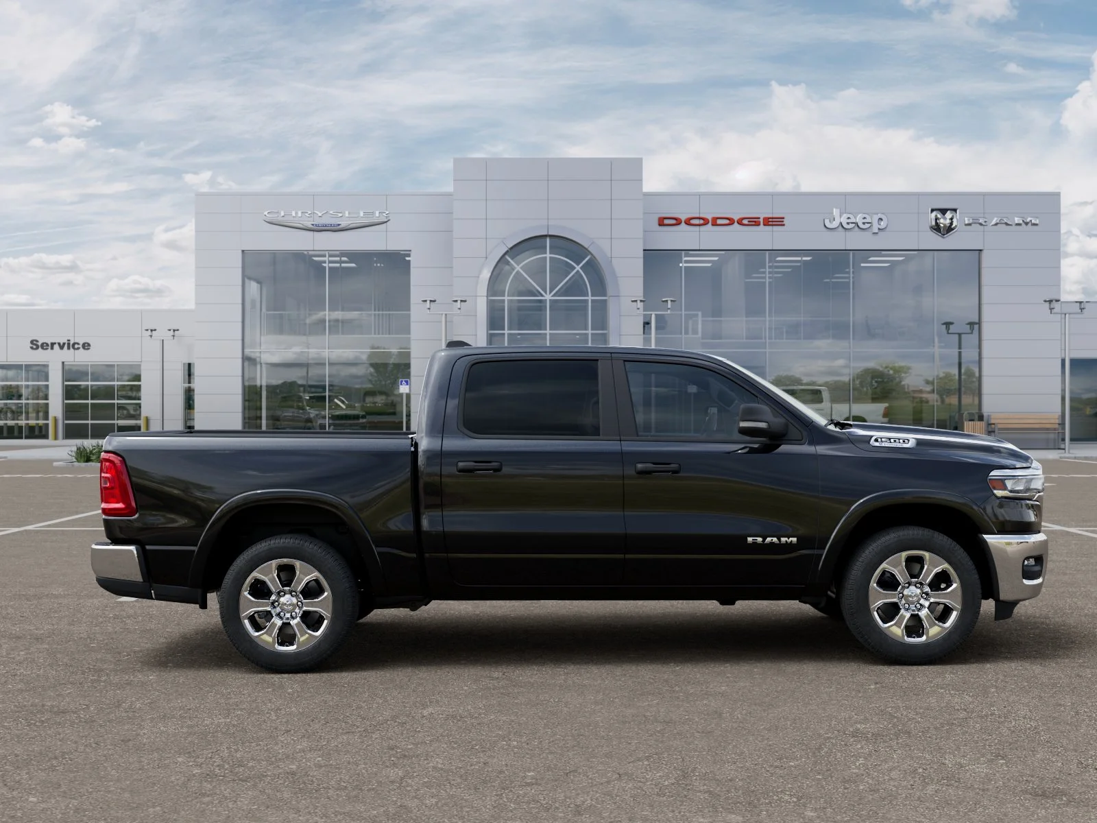 New 2025 Diamond Black Crystal Pearlcoat RAM Big Horn/Lone Star image 61