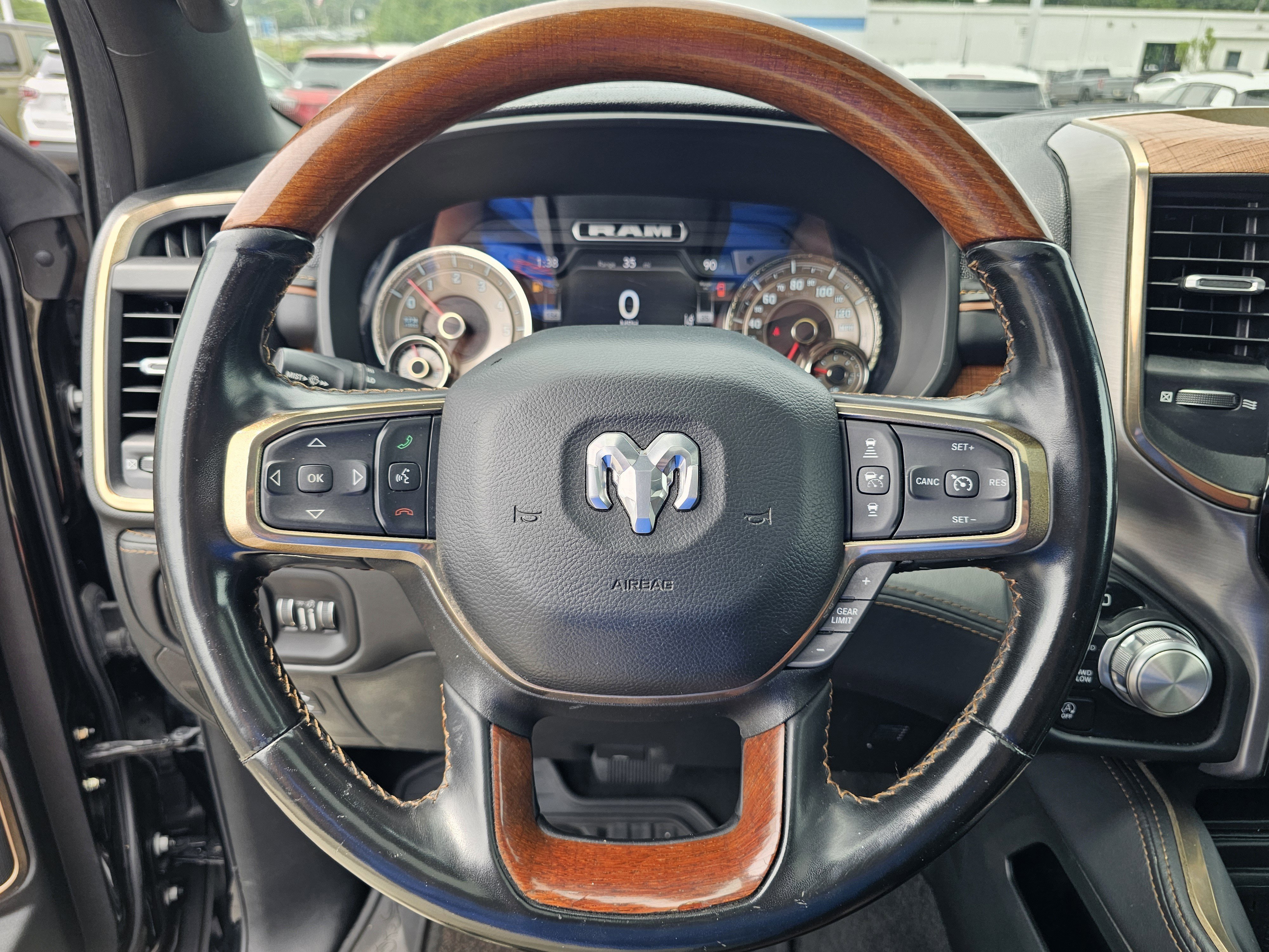Used 2022 Diamond Black Crystal Pearlcoat Ram Longhorn image 22