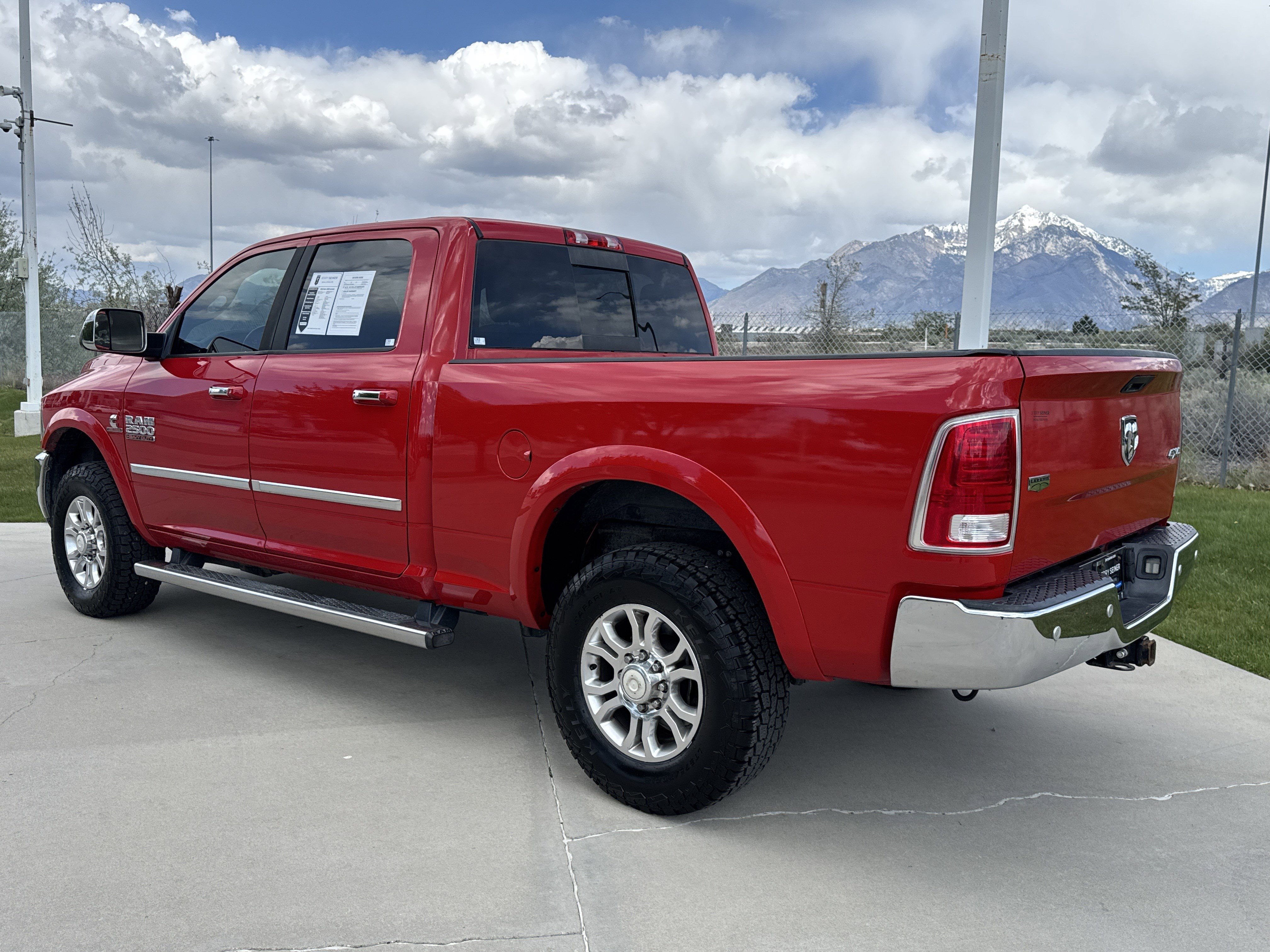Used 2016 Flame Red Clearcoat Ram Laramie image 3