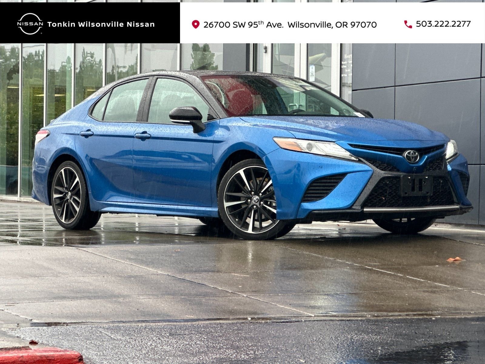 Used 2019 Midnight Black Metallic Toyota XSE image 1