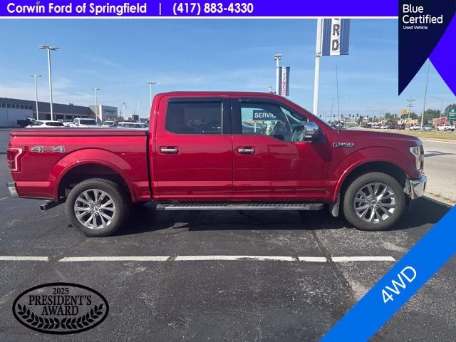 Used 2017 Red Ford Lariat image 2