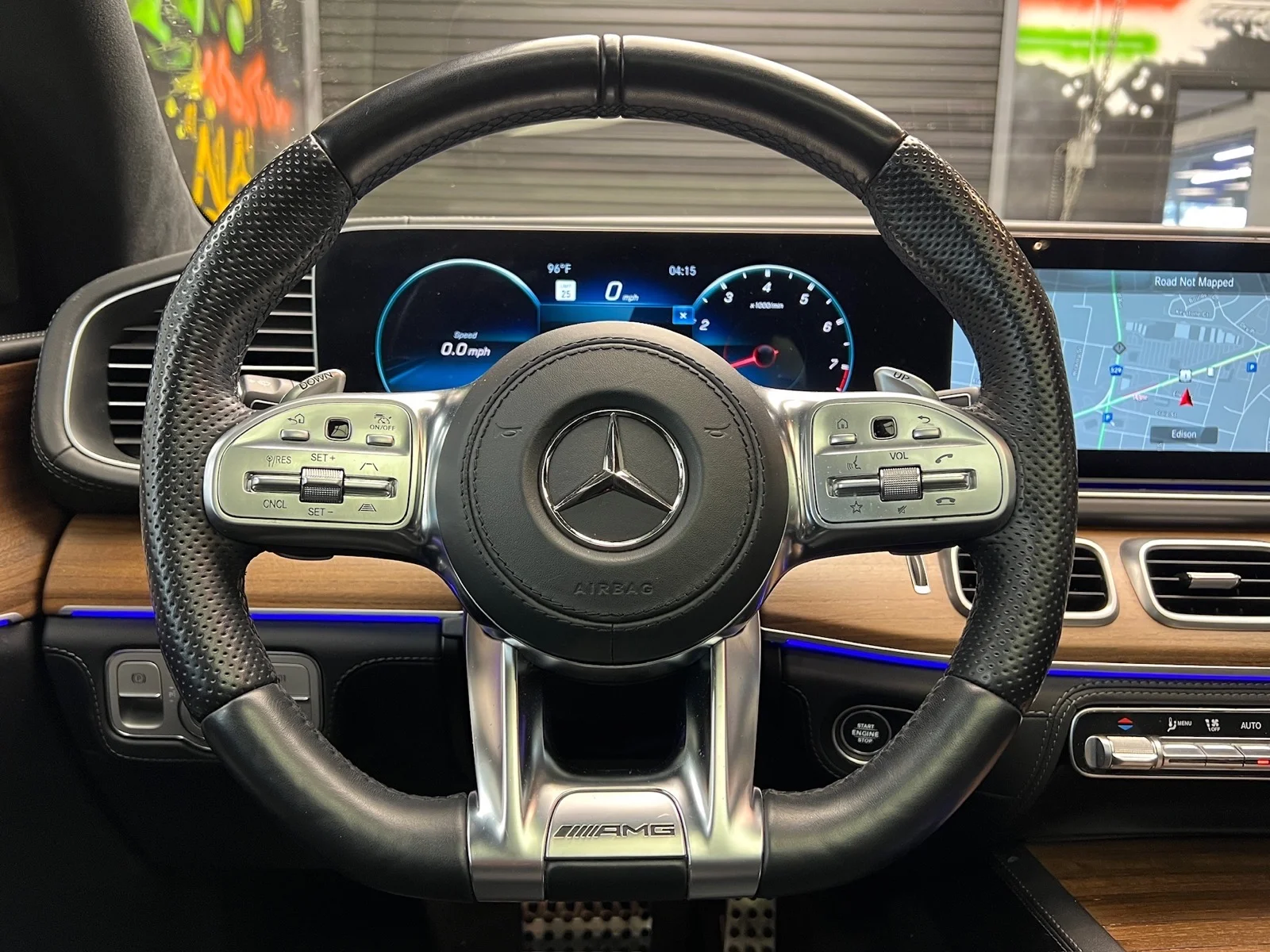 Used 2021 Lunar Blue Metallic (890) Mercedes-Benz AMG® GLS 63 image 9