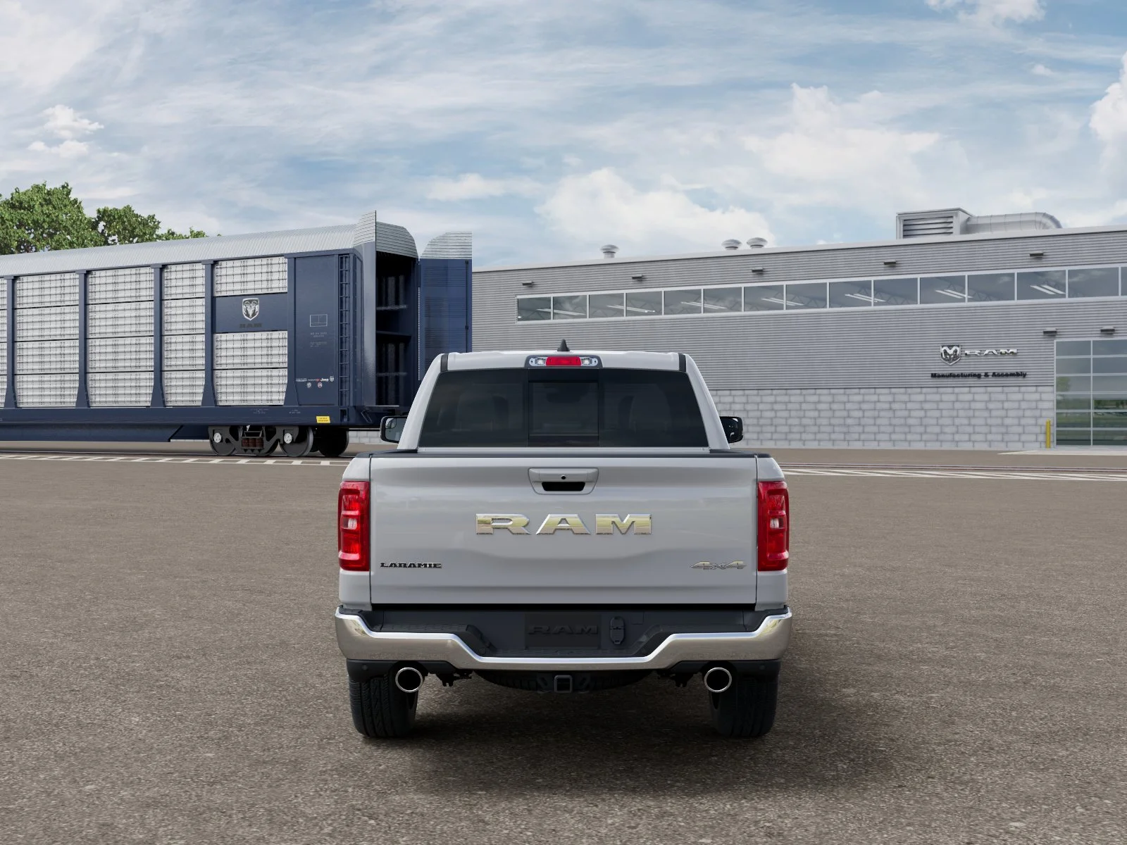 New 2026 Bright White Clear-Coat Exterior Paint RAM Laramie image 33