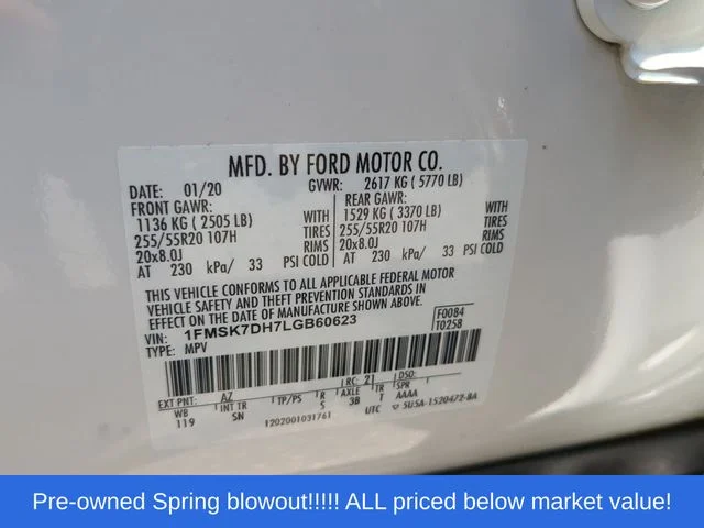 Used 2020 White Ford XLT image 53