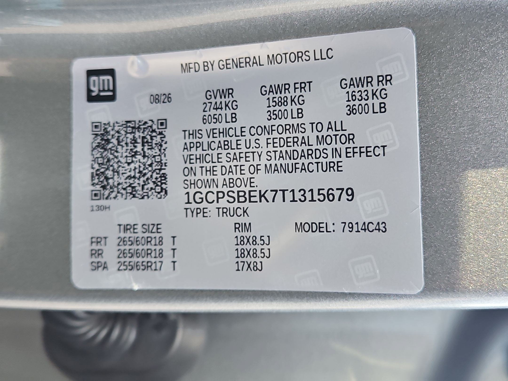 New 2026 Sterling Gray Metallic Chevrolet WT image 16