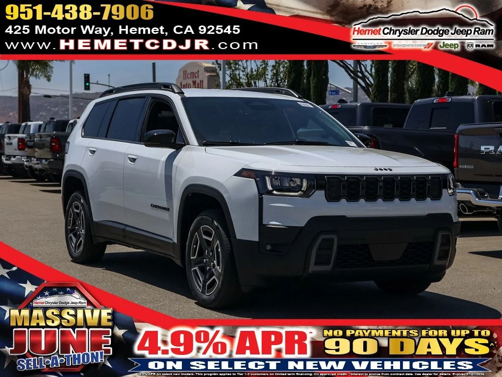 New 2026 Bright White Clear-Coat Exterior Paint Jeep Limited image 1