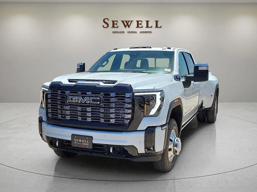 New 2026 Glacier White Tricoat GMC Denali Ultimate DRW image 1