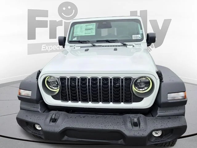 New 2026 Bright White Clear-Coat Exterior Paint Jeep Sport S image 2