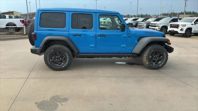 New 2023 Hydro Blue Pearl-Coat Exterior Paint Jeep Willys 4xe image 9