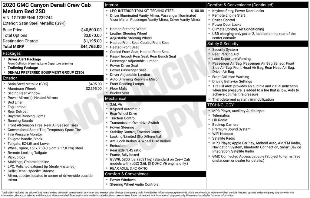 Used 2020 Gray GMC Denali image 7