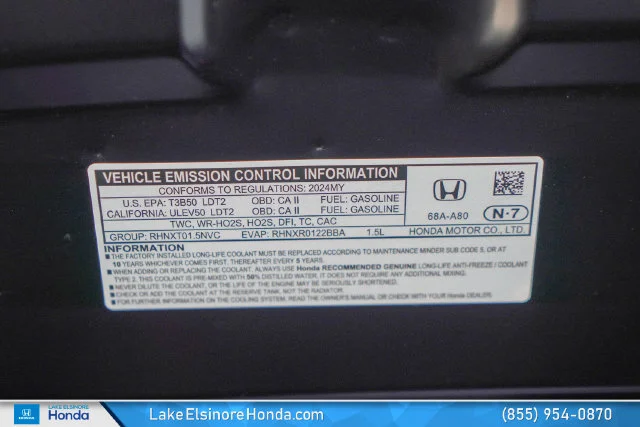Used 2024 Crystal Black Pearl Honda EX image 30
