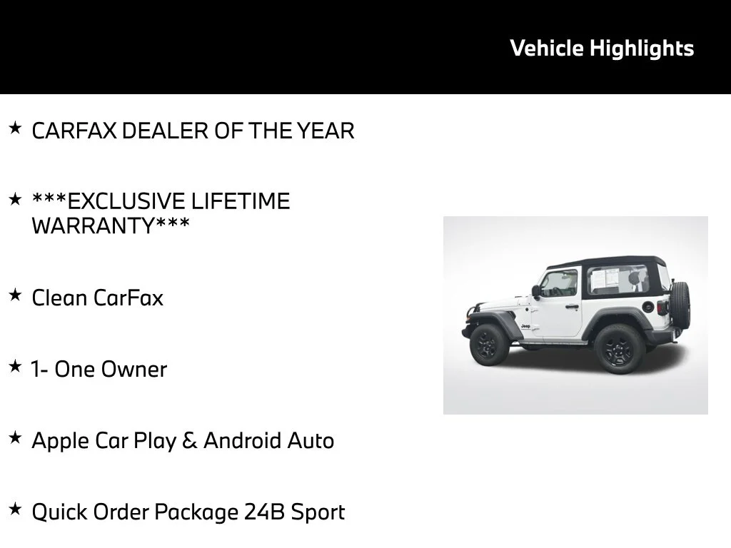 Used 2024 White Jeep Sport image 5