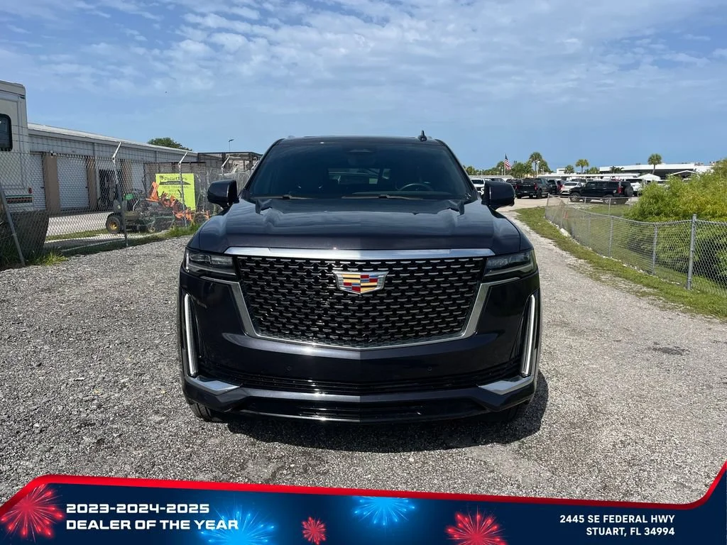 Used 2024 Galactic Gray Metallic Cadillac Premium Luxury image 2