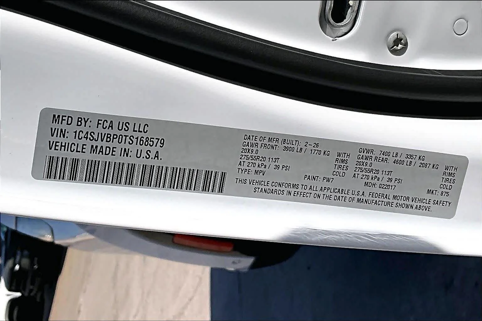 New 2026 Bright White Clear-Coat Exterior Paint Jeep Limited Altitude image 21