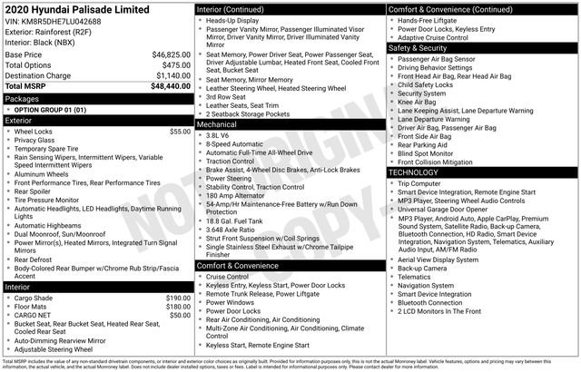 Used 2020 Green Hyundai Limited image 2