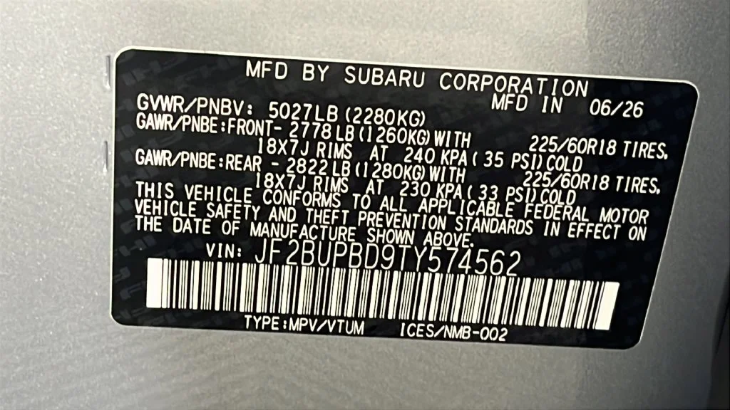 New 2026 Silver Subaru Premium image 40