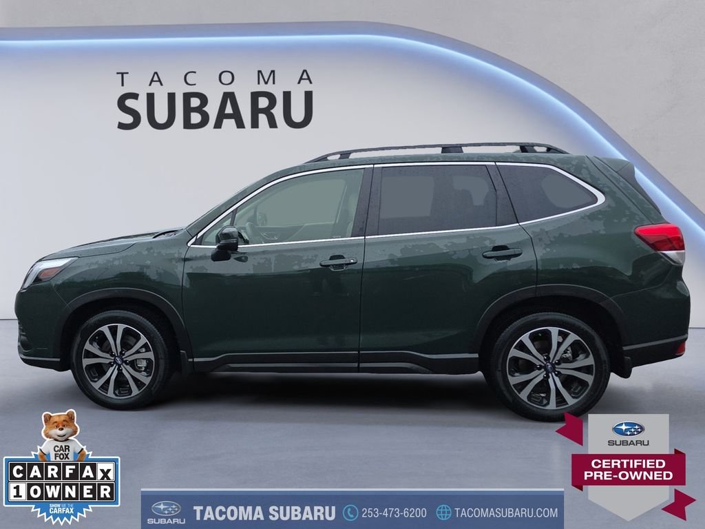 Certified Used 2022 Green Subaru Limited image 2