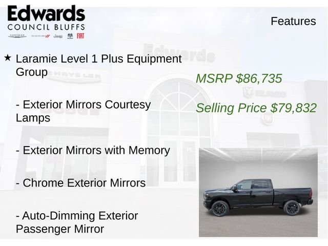 New 2026 Diamond Black Crystal Pearl-Coat Exterior Paint RAM Laramie image 23