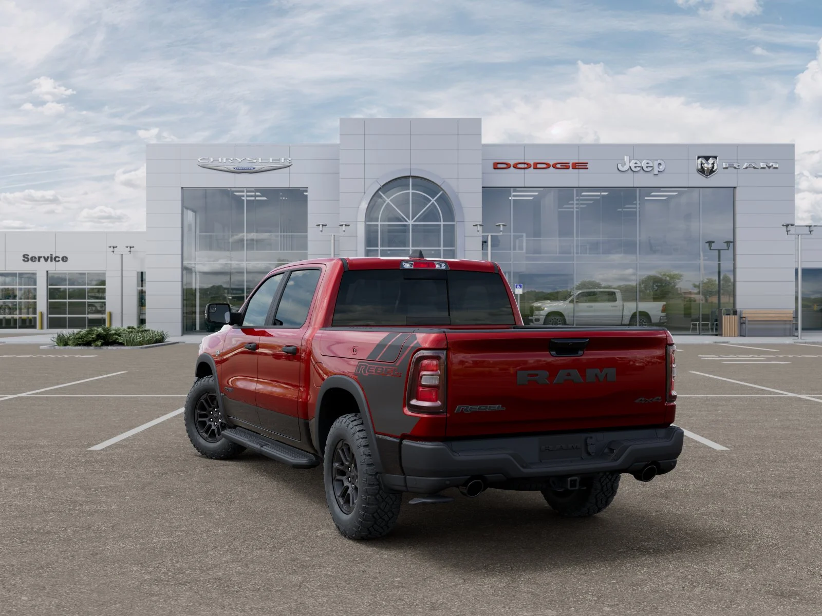New 2026 Molten Red Pearl-Coat Exterior Paint RAM Rebel image 30