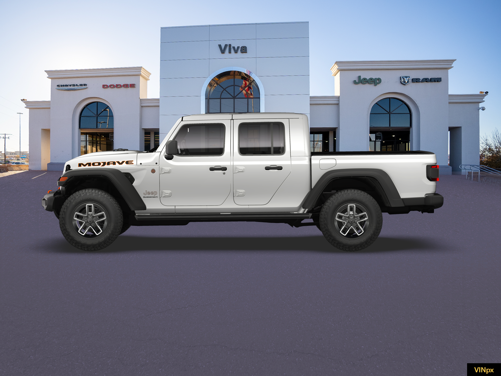 New 2026 Bright White Clear-Coat Exterior Paint Jeep Mojave image 3