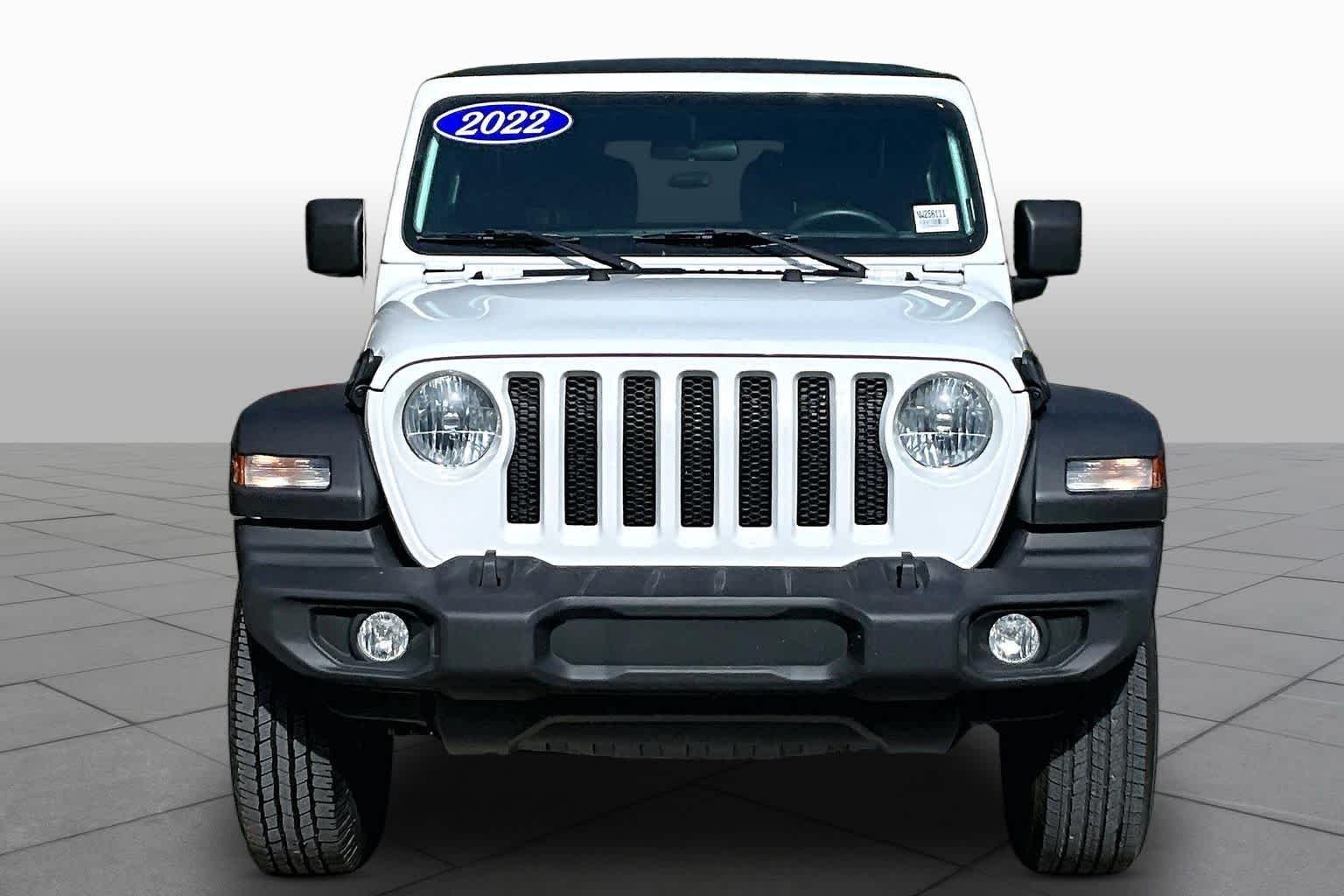 Used 2022 Bright White Clearcoat Jeep Sport image 4