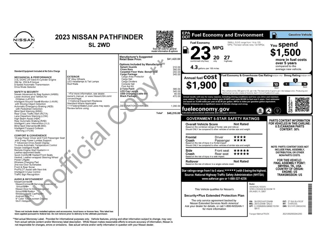 Certified Used 2023 Gray Nissan SL image 4