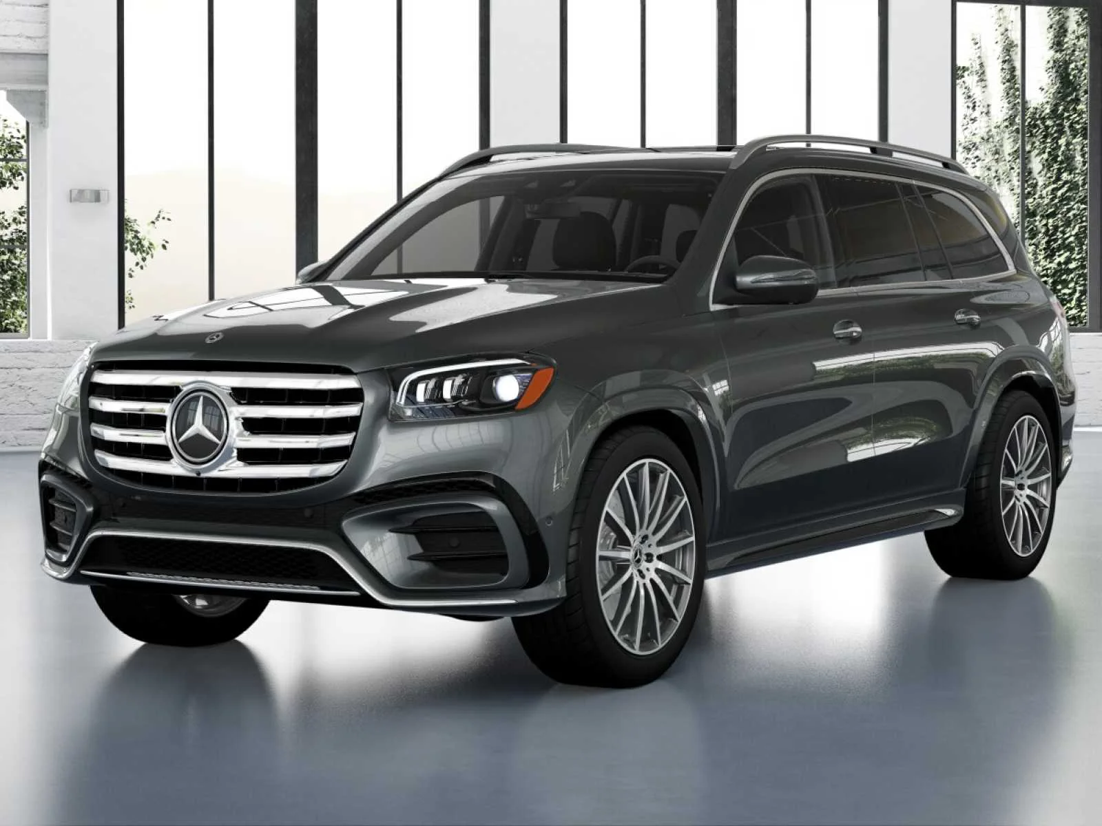Used 2025 Selenite Grey Metallic Mercedes-Benz GLS 450 image 2