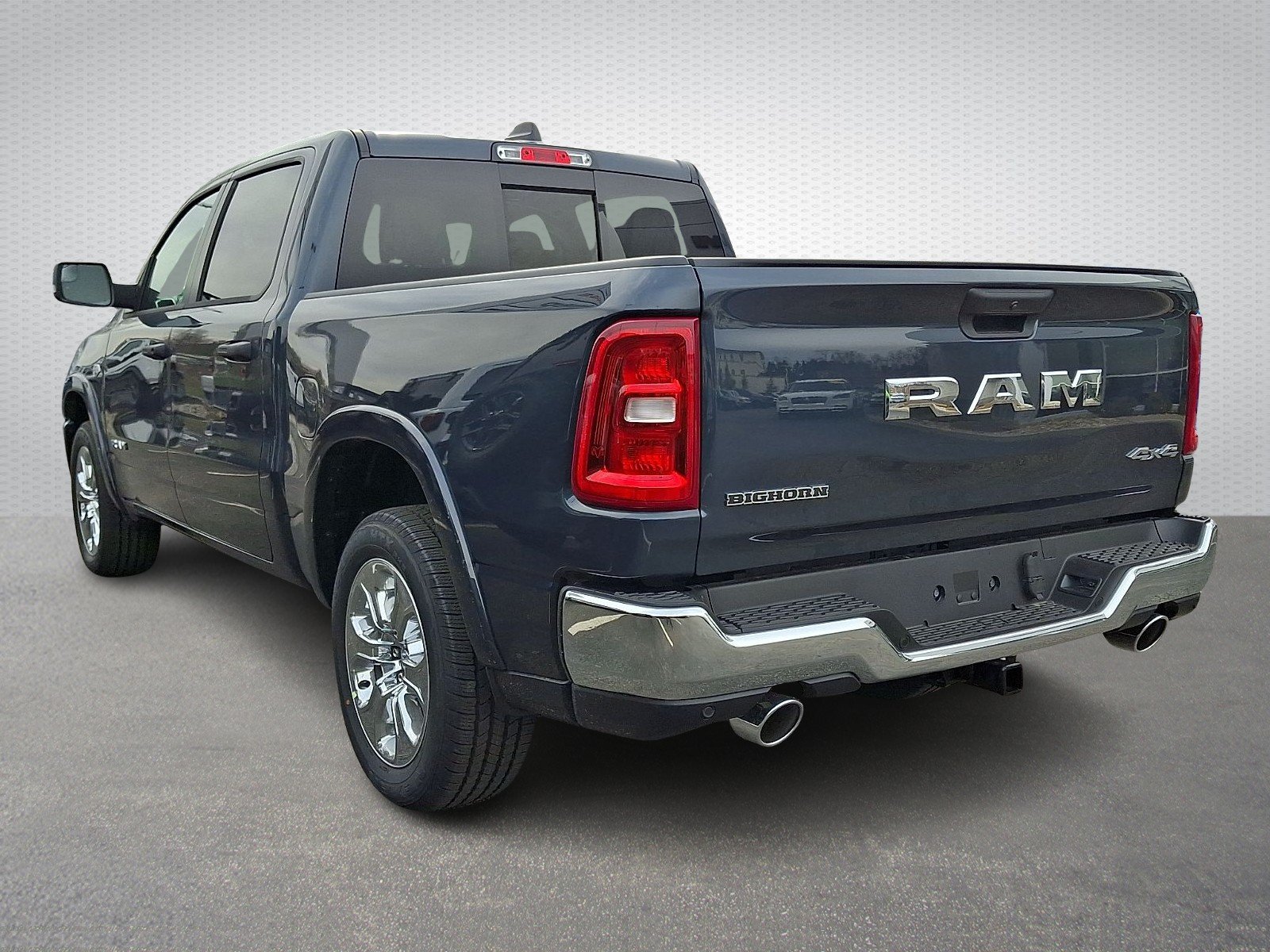 New 2026 Forged Blue Metallic Exterior Paint RAM Big Horn Crew Cab 4x4 5