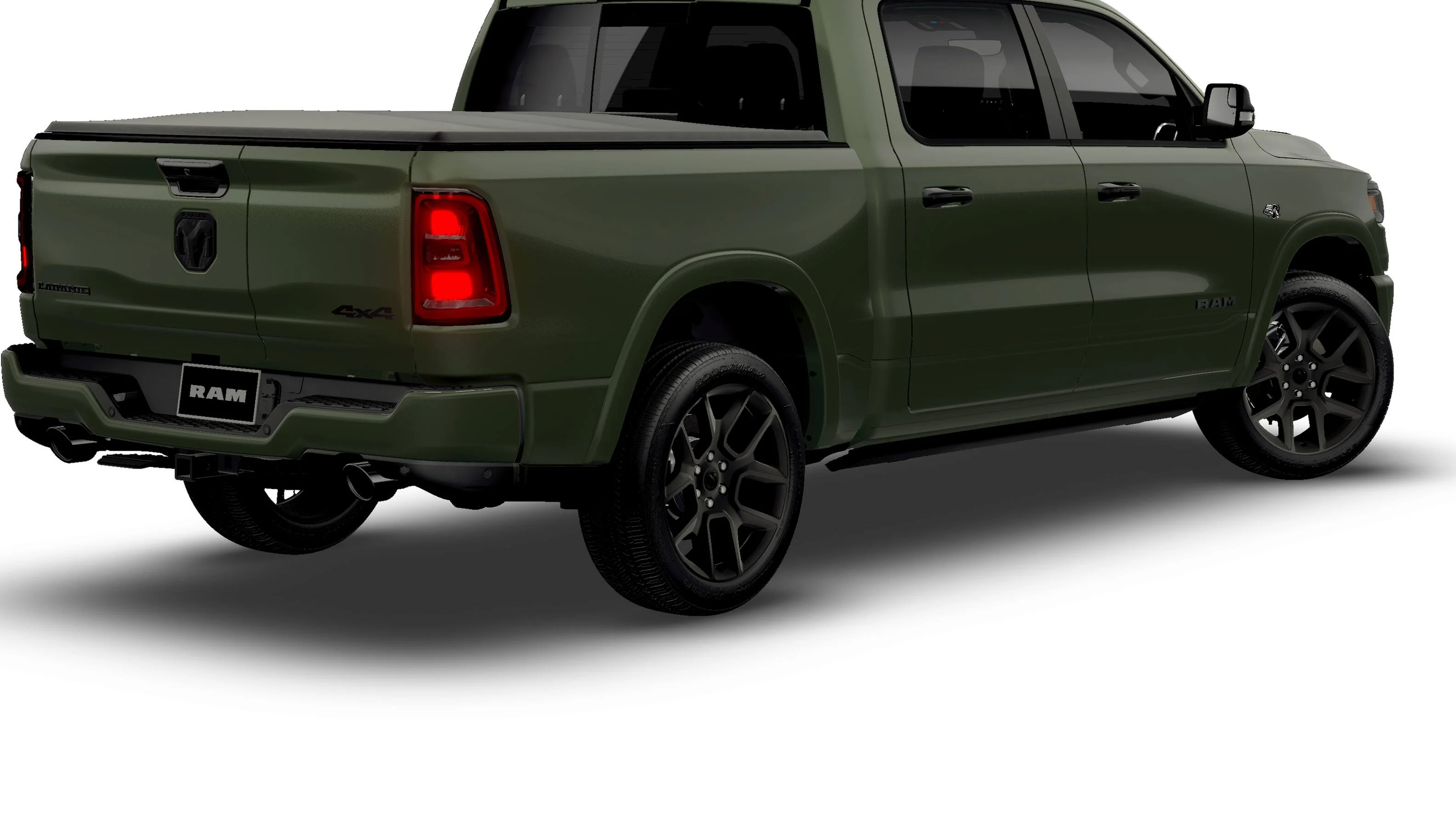 New 2026 Serrano-Green Metallic Exterior Paint RAM Laramie image 14