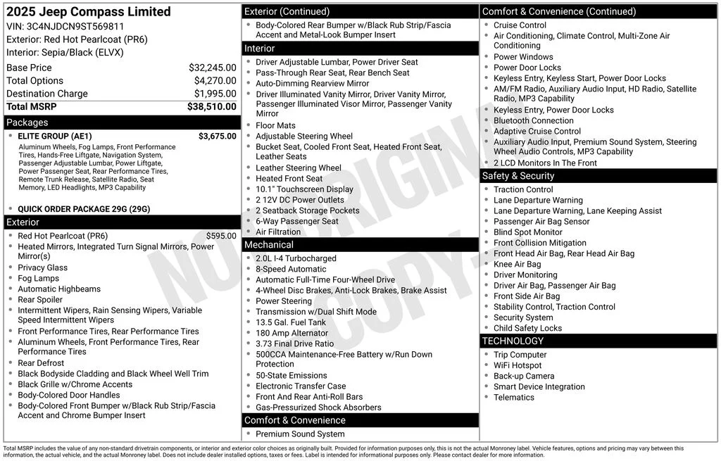 Certified Used 2025 Red Jeep Limited image 6